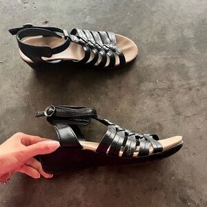 Black Strappy Sandals